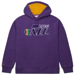 Snow Washed Fleece Hoodie Utah Jazz