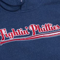 Snow Washed Fleece Hoodie Vintage Logo Philadelphia Phillies