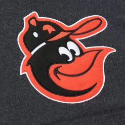 Snow Washed Fleece Hoodie Vintage Logo Baltimore Orioles