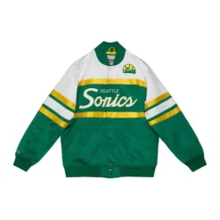 Special Script Heavyweight Satin Jacket Seattle Supersonics