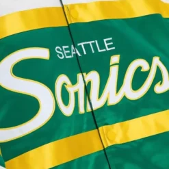 Special Script Heavyweight Satin Jacket Seattle Supersonics