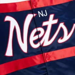 Special Script Heavyweight Satin Jacket New Jersey Nets