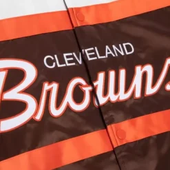 Special Script Heavyweight Satin Jacket Cleveland Browns