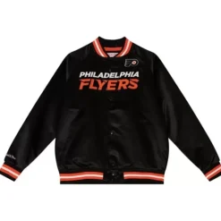 Special Script Light Weight Satin Jacket Philadelphia Flyers