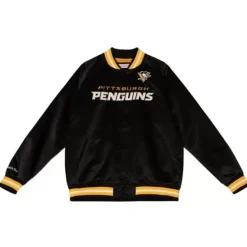 Special Script Light Weight Satin Jacket Pittsburgh Penguins