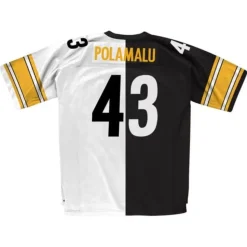 Split Home & Away Legacy Troy Polamalu Pittsburgh Steelers Home 2005 Jersey