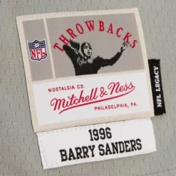 Split Legacy Barry Sanders Detroit Lions 1996 Jersey