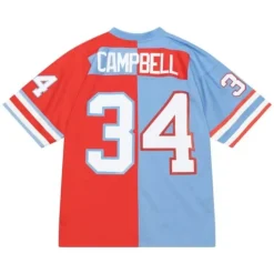 Split Legacy Earl Campbell Houston Oilers 1980 Jersey