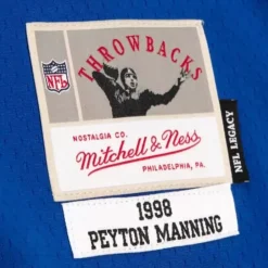 Split Legacy Peyton Manning Indianapolis Colts 1998 Jersey