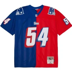 Split Legacy Tedy Bruschi New England Patriots 1996 Jersey