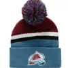 Stripe Pom Knit Colorado Avalanche