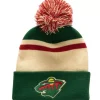 Stripe Pom Knit Minnesota Wild