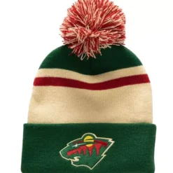 Stripe Pom Knit Minnesota Wild