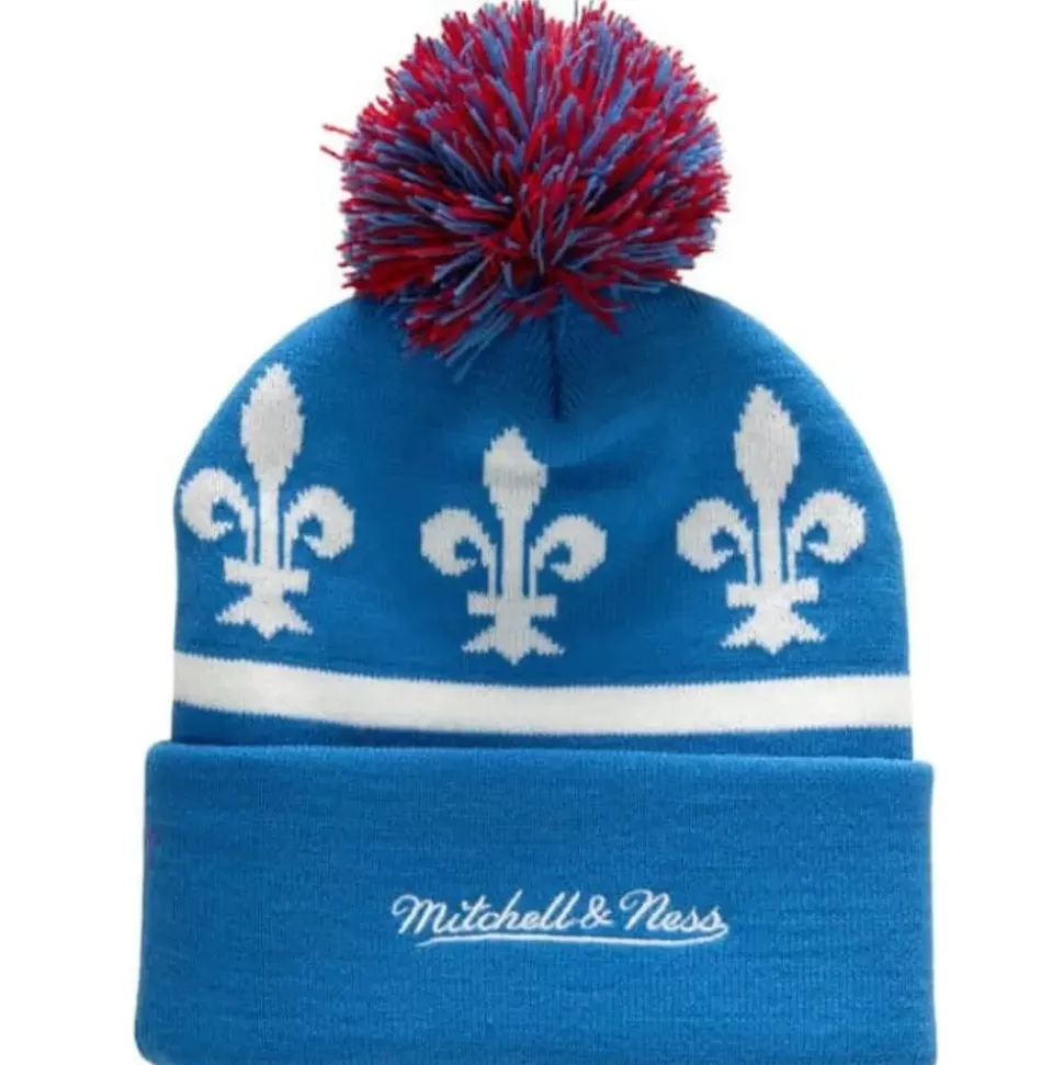 Stripe Pom Knit Quebec Nordiques