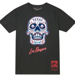 Sugar Skull Tee Texas Rangers