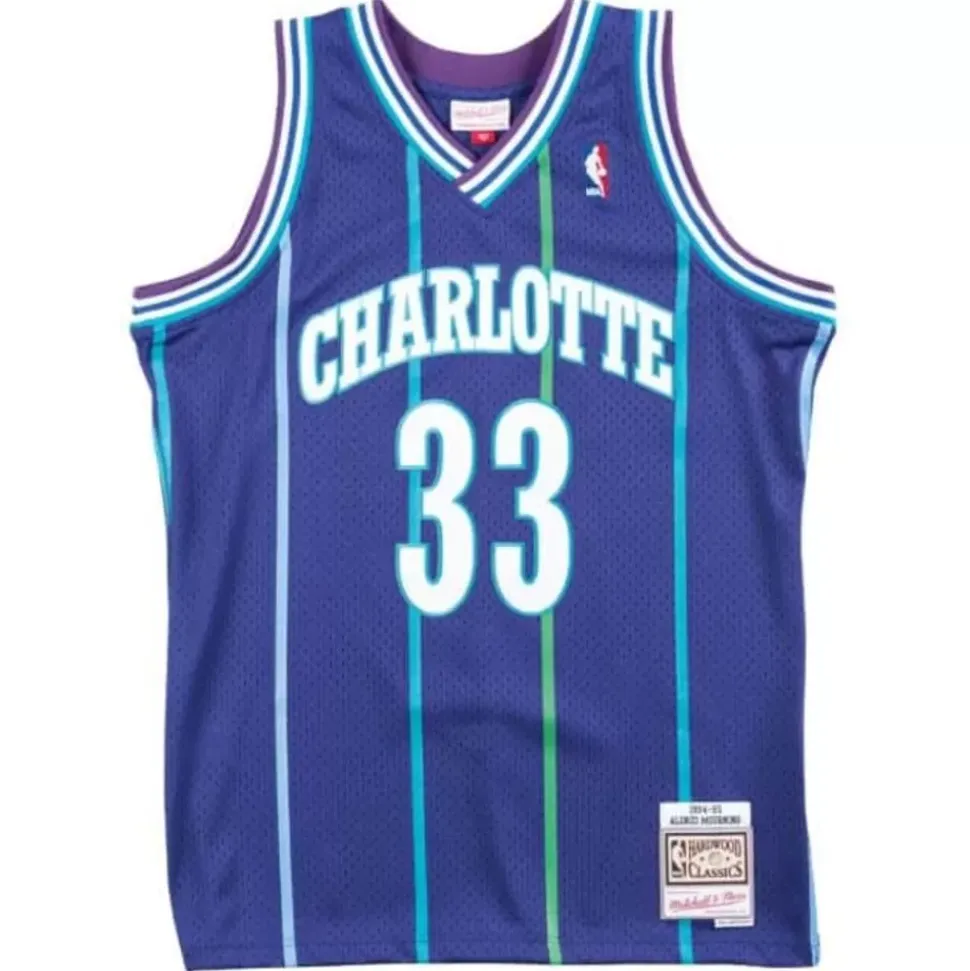 Swingman Jersey Charlotte Hornets Alternate 1994-95 Alonzo Mourning