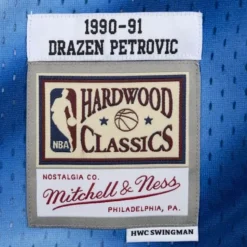 Swingman Jersey New Jersey Nets 1990-91 Drazen Petrovic