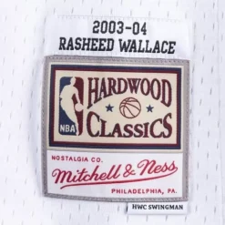 Swingman Rasheed Wallace Detroit Pistons Home 2003-04 Jersey