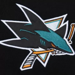 Team First Satin Fleece Crew Current Logo San Jose Sharks
