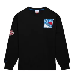 Team First Satin Fleece Crew Current Logo New York Rangers