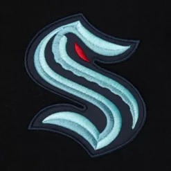 Team First Satin Fleece Crew Current Logo Seattle Kraken