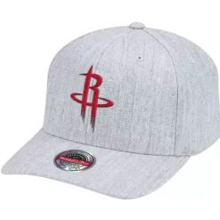 Team Heather Classic Red Snapback Houston Rockets