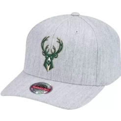 Team Heather Classic Red Snapback Milwaukee Bucks