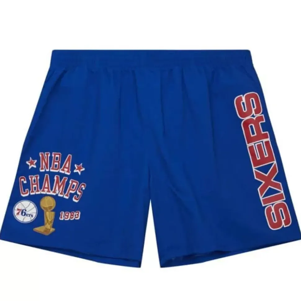 Team Heritage Woven Short Philadelphia 76Ers