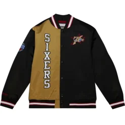 Team Og 2.0 Lightweight Satin Jacket Philadelphia 76Ers