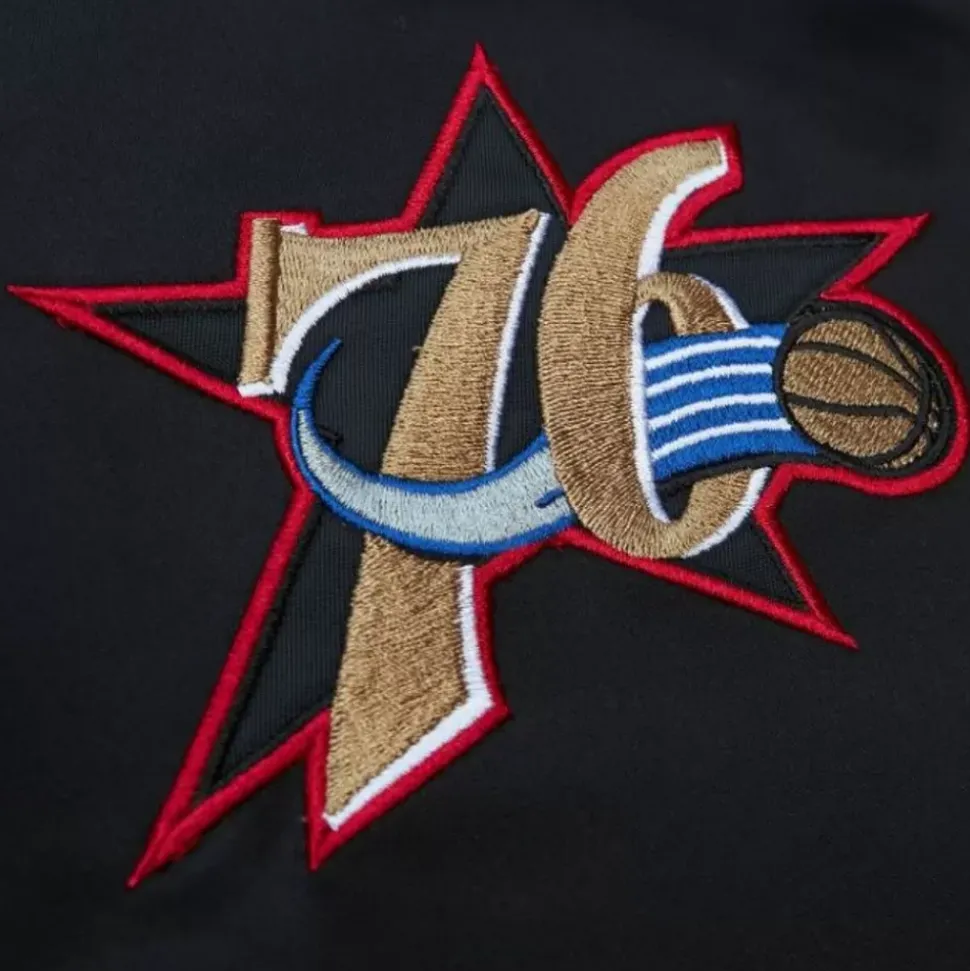 Team Og 2.0 Lightweight Satin Jacket Philadelphia 76Ers