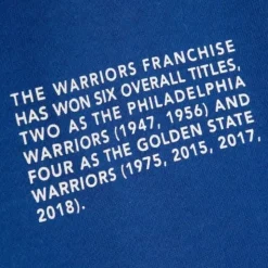 Team Origins Fleece Hoody Golden State Warriors