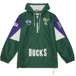 Team Origins Pullover Anorak Milwaukee Bucks