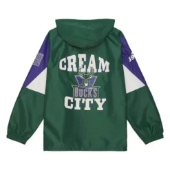 Team Origins Pullover Anorak Milwaukee Bucks