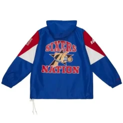 Team Origins Pullover Anorak Philadelphia 76Ers