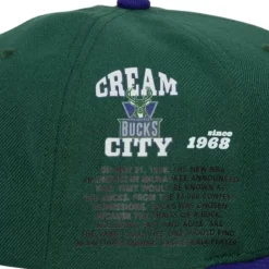 Team Origins Snapback Hwc Milwaukee Bucks