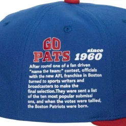 Team Origins Snapback New England Patriots