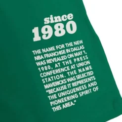 Team Origins S/S Top Dallas Mavericks