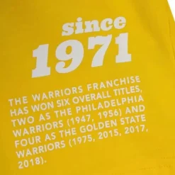 Team Origins S/S Top Golden State Warriors