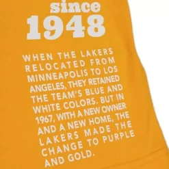 Team Origins S/S Top Los Angeles Lakers