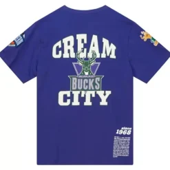 Team Origins S/S Top Milwaukee Bucks