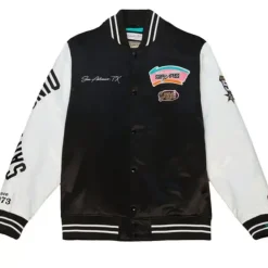 Team Origins Varsity Satin Jacket San Antonio Spurs