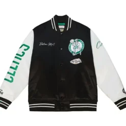Team Origins Varsity Satin Jacket Boston Celtics