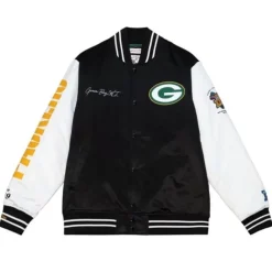 Team Origins Varsity Satin Jacket Green Bay Packers