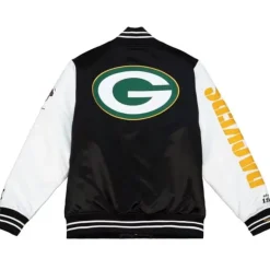 Team Origins Varsity Satin Jacket Green Bay Packers