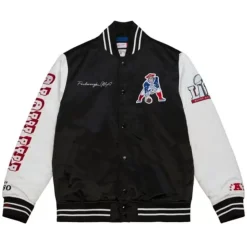 Team Origins Varsity Satin Jacket New England Patriots