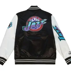 Team Origins Varsity Satin Jacket Utah Jazz