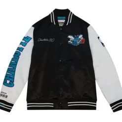 Team Origins Varsity Satin Jacket Charlotte Hornets