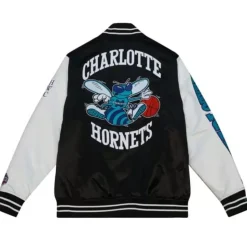 Team Origins Varsity Satin Jacket Charlotte Hornets