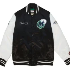 Team Origins Varsity Satin Jacket Dallas Mavericks