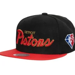 75Th Anniversary Gold Snapback Detroit Pistons